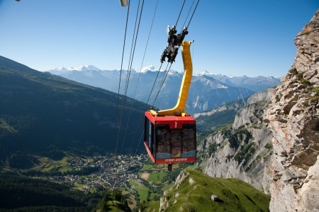 Luftseilbahn Leukerbad - Gemmipass