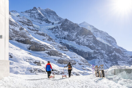 Eigergletscher Schlitteln Jungfrau
