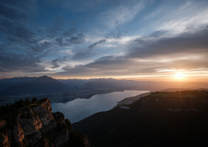 Niederhorn Sonnenuntergang