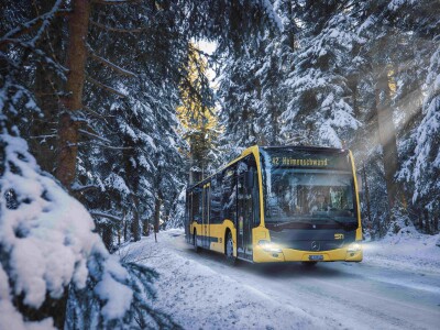 STI Bus in Heimenschwand Winter ©STI Holding AG