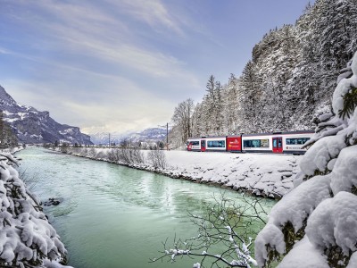Zentralbahn Meiringen  Innertkirchen Winter