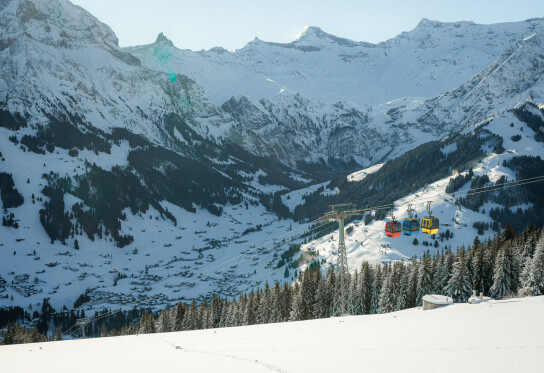 Tschentenalp Winter Gondelbahn