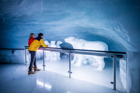 Jungfraujoch Eispalast Eisskulpturen
