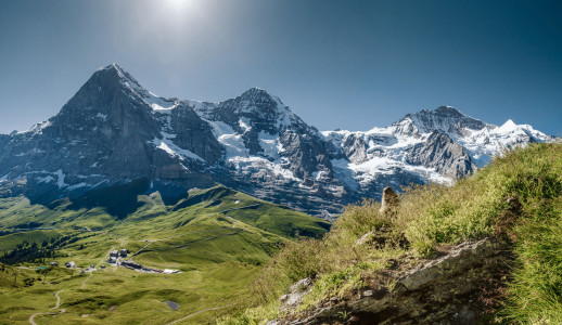 kleine scheidegg murmeltier eiger moench jungfrau sommer