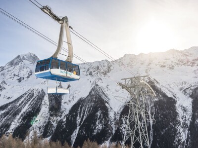 Luftseilbahn Lauchernalp Winter 2