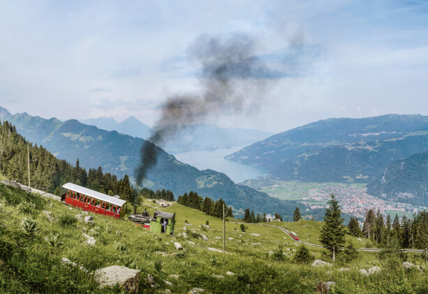 Dampfbahnfahrt auf die Schynige Platte mit wunderbarer Aussicht auf den Thunersee