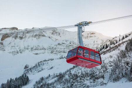 Soerenberg Rothorn Luftseilbahn Winter 2