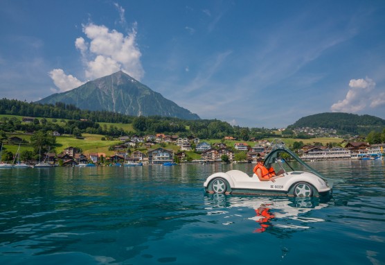 Pedaloausflug auf dem Thunersee