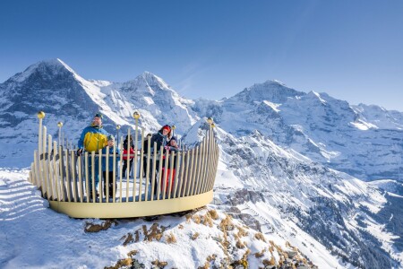 Wengen Maennlichen Royal Walk Winter ©David Birri
