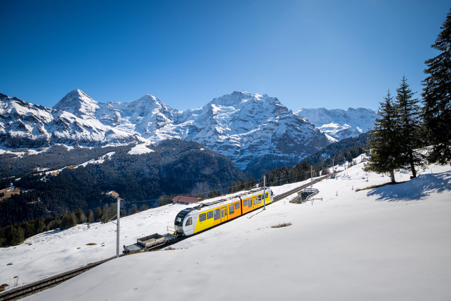 Gruetschallp Winteregg Muerren im Winter