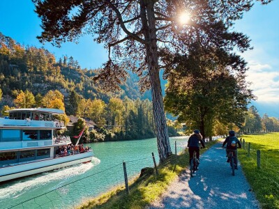 Interlaken ebike tour river trail