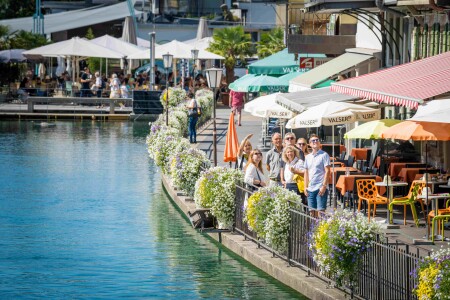 Stadtfuehrung Thun Altstadtfuehrung Quai untere Schleuse Muehliplatz